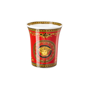 Vaso Medusa Ikarus Versace in porcellana rossa 18 cm