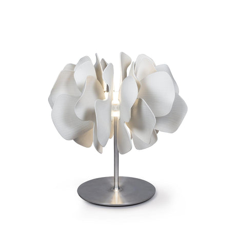 Lampada da tavolo Nightbloom Lladrò in porcellana a petali 47x47 cm