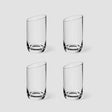 Set 4 bicchieri acqua NewMoon Villeroy & Boch in cristallo asimmetrico