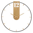 Orologio da parete Mauro Ferretti in ferro color oro e nero 60 cm