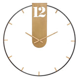 Orologio da parete Mauro Ferretti in ferro color oro e nero 60 cm