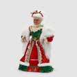 Mamma Natale EDG in tessuto rosso e bianco 51 cm decorazione natalizia