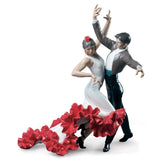Statuetta Flamenco Bata de Cola Lladrò in porcellana 44x38 cm