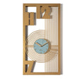 Orologio Gropius Arti e Mestieri in ferro finitura oro verde 75x40 cm