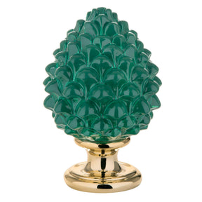 Pigna siciliana Bongelli Preziosi in marmorino verde 17 cm