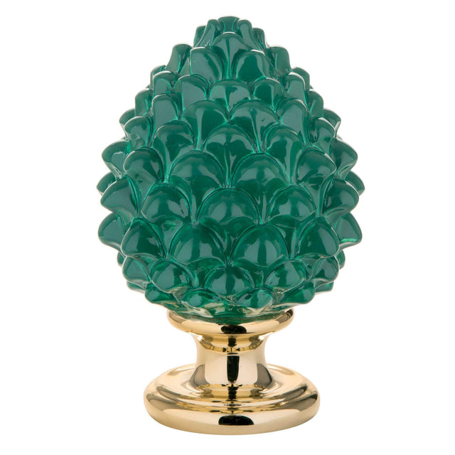 Pigna siciliana Bongelli Preziosi in marmorino verde 17 cm