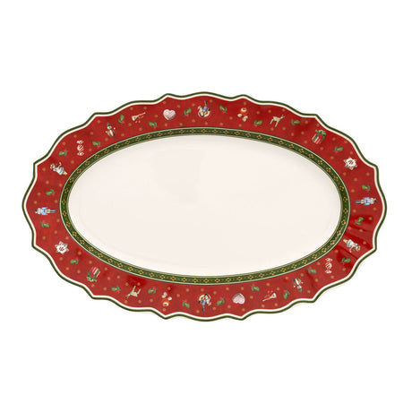 Piatto ovale Toy's Delight Villeroy & Boch in porcellana decorata 39x25 cm