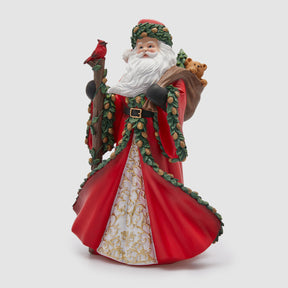 Statuina Babbo Natale viandante EDG in poliresina 47x32 cm