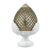 BONGELLI PREZIOSI Lampada Pomo Pumo Pugliese 30cm Oro Marmorino