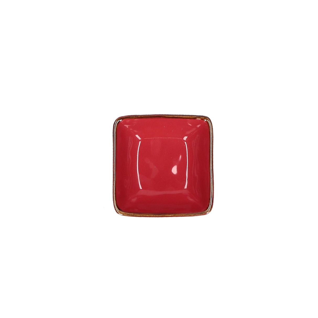 Ciotola Concerto Rose & Tulipani in stoneware color corallo 8 cm