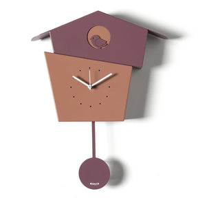 Orologio da parete Picchiarello Arti & Mestieri in ferro viola 45x36 cm