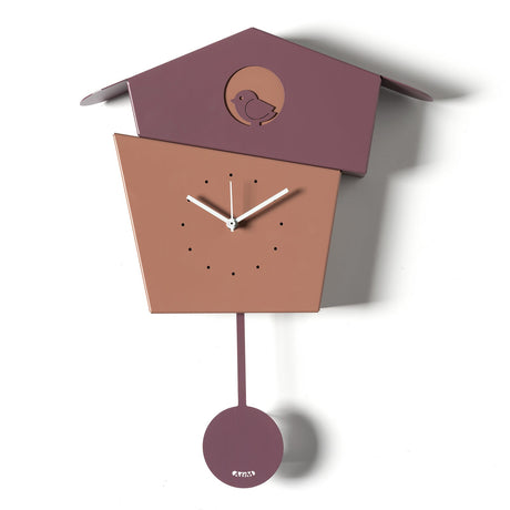 Orologio da parete Picchiarello Arti & Mestieri in ferro viola 45x36 cm