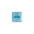 Ciotola Barocco Versace in porcellana azzurra quadrata 12x12 cm