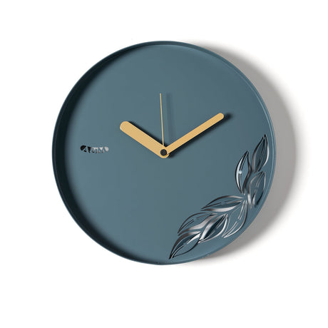 Orologio minimal Alba Arti & Mestieri in ferro color petrolio 30x30 cm