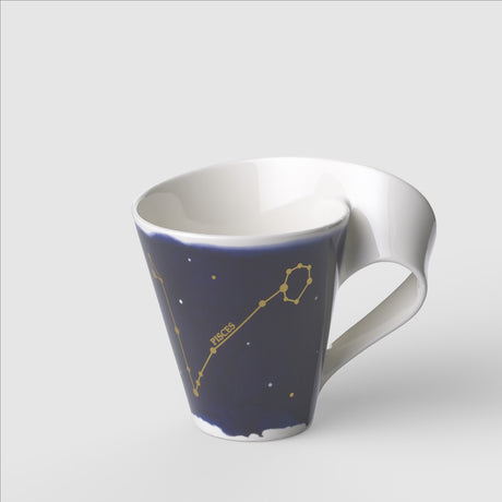 Tazza mug Zodiaco Pesci Villeroy & Boch in porcellana con decori oro