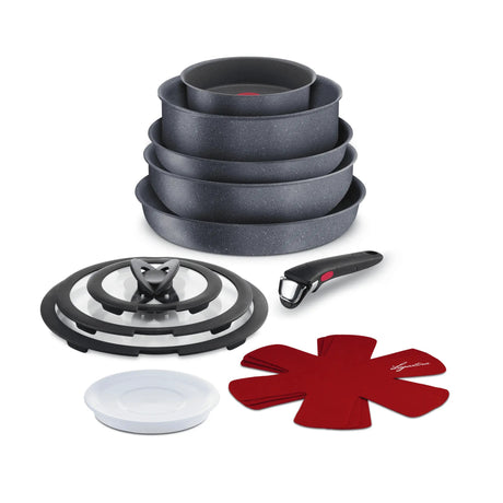 Set pentole Ingenio Mineralis Lagostina alluminio effetto marmorizzato 13 pezzi