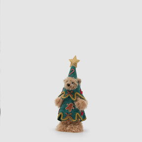 Orso Pino EDG in tessuto decorazione natalizia 40x17 cm