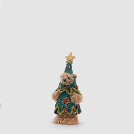 Orso Pino EDG in tessuto decorazione natalizia 40x17 cm