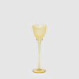 Portacandela Tulipano EDG in vetro satinato giallo 28x8,5 cm