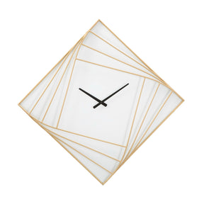 Orologio da parete Goldy Line Mauro Ferretti in ferro dorato 85x85 cm