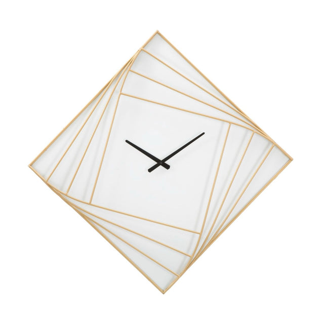 Orologio da parete Goldy Line Mauro Ferretti in ferro dorato 85x85 cm