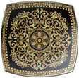 Coppa quadrata Barocco Versace in porcellana decorata 18 cm