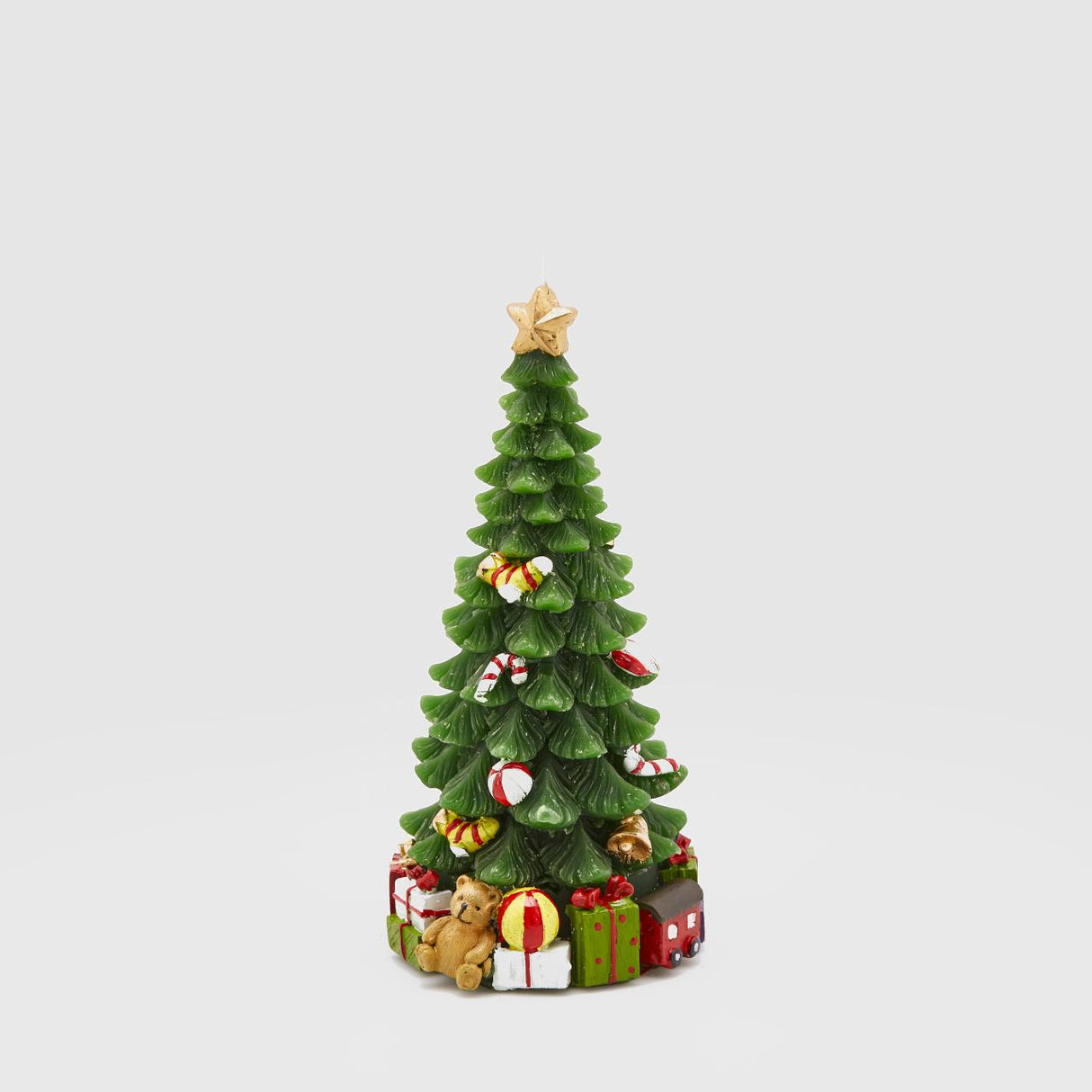 Candela albero di Natale EDG in cera decorativa alta 22 cm
