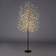 Faggio luminoso EDG in metallo nero 210 cm con 1300 LED