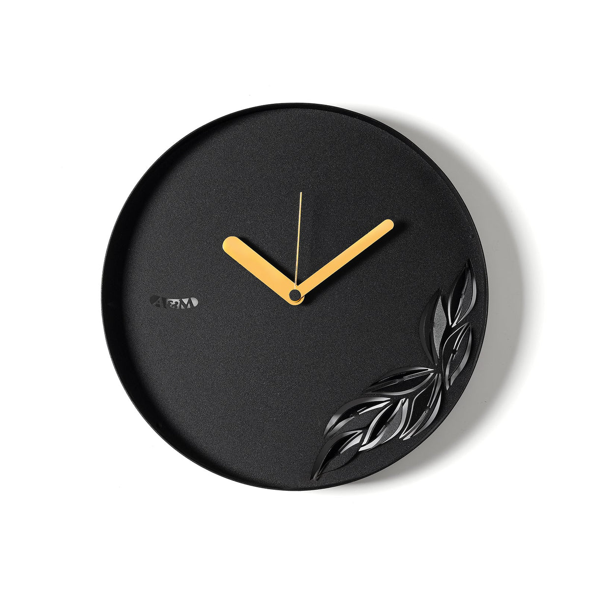 Orologio minimal Alba Arti & Mestieri in ferro nero 30x30 cm