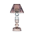 Candeliere Luxor Round Emò Italia in vetro celeste 24 cm