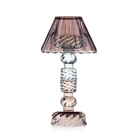 Candeliere Luxor Round Emò Italia in vetro celeste 24 cm