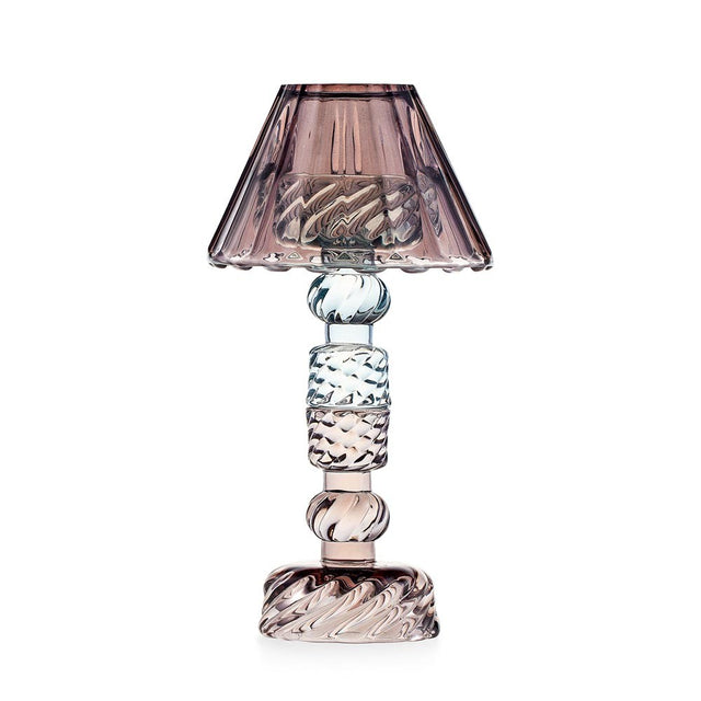 Candeliere Luxor Round Emò Italia in vetro celeste 24 cm