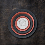 VILLEROY & BOCH Manufacture Rock Nero Set 6 Pezzi Piatto Coupe da Portata 25cm Porcellana