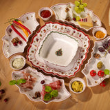 VILLEROY &amp; BOCH Toy's Delight Square Serving Plate 26cm Christmas Table