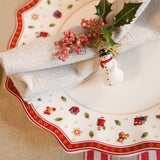 VILLEROY & BOCH - Toy's Delight Piatto Piano Bianco 29cm Set 6 Pezzi Tavola di Natale