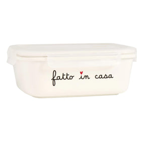 Contenitore ermetico Simple Day in gres 19,5x14,5 cm altezza 6 cm