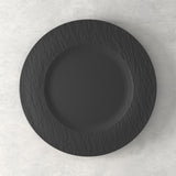 Set 6 piatti piani Villeroy & Boch Manufacture Rock porcellana effetto ardesia