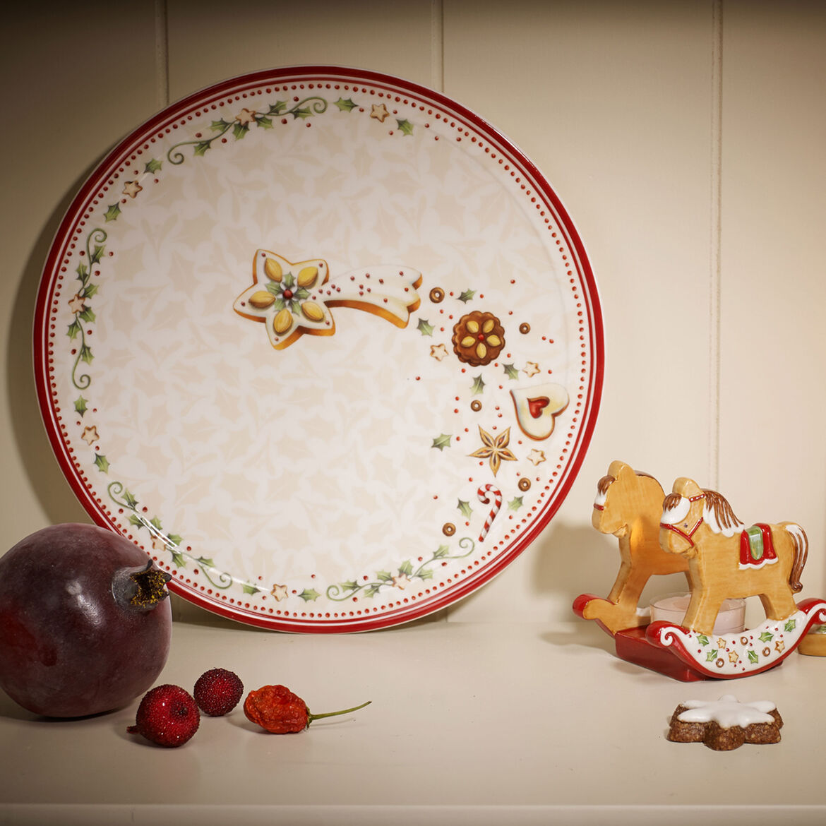 VILLEROY &amp; BOCH Winter Bakery Delight Shooting Star Breakfast Plate 21.5cm Christmas Table