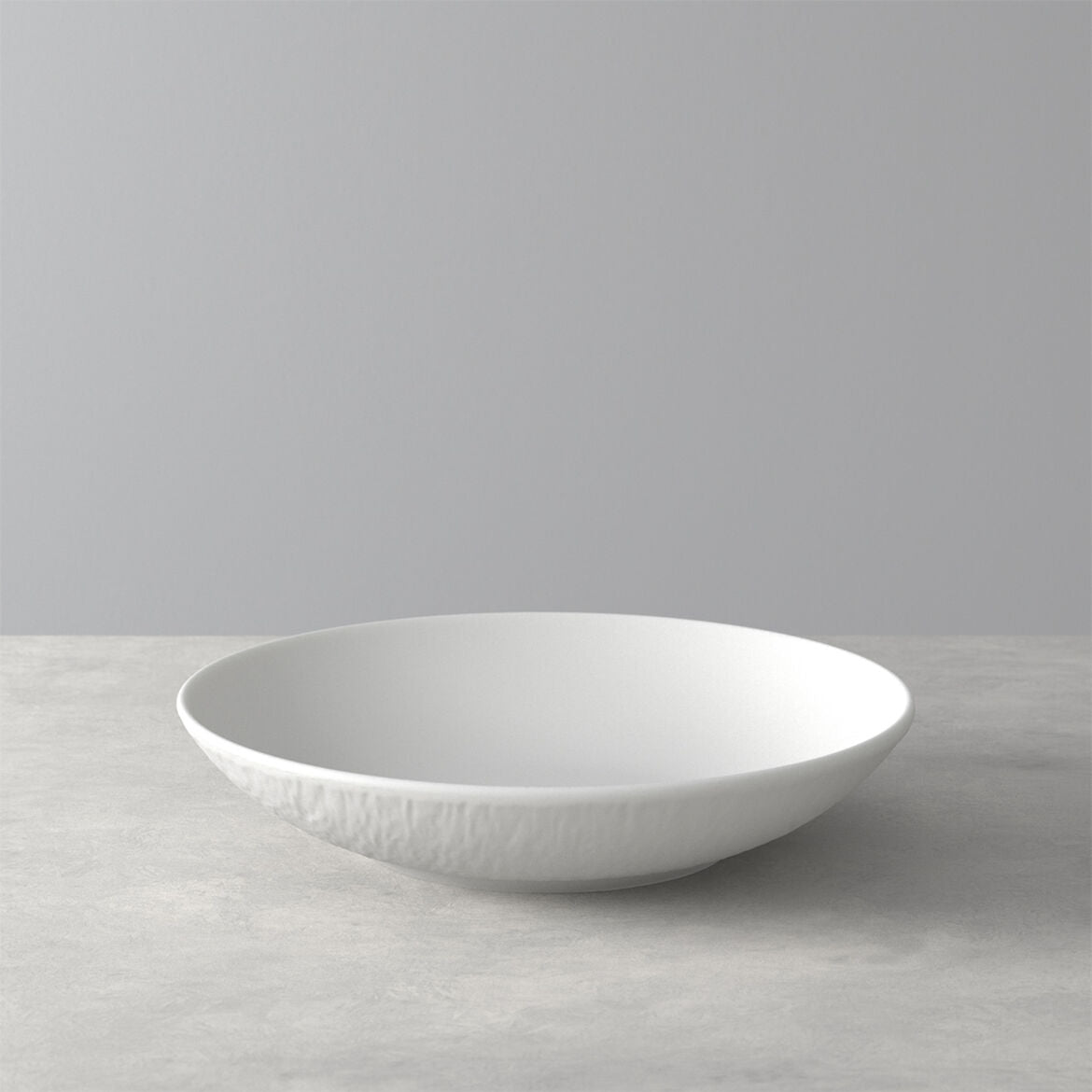 Set 6 piatti fondi Villeroy & Boch porcellana effetto ardesia 23,5 cm