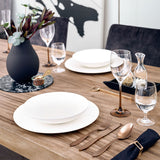 VILLEROY & BOCH Manufacture Rock Bianco Piatto Fondo Set 6 Pezzi 23,5cm Porcellana