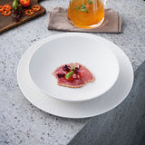 VILLEROY & BOCH Manufacture Rock Bianco Piatto Fondo Set 6 Pezzi 23,5cm Porcellana