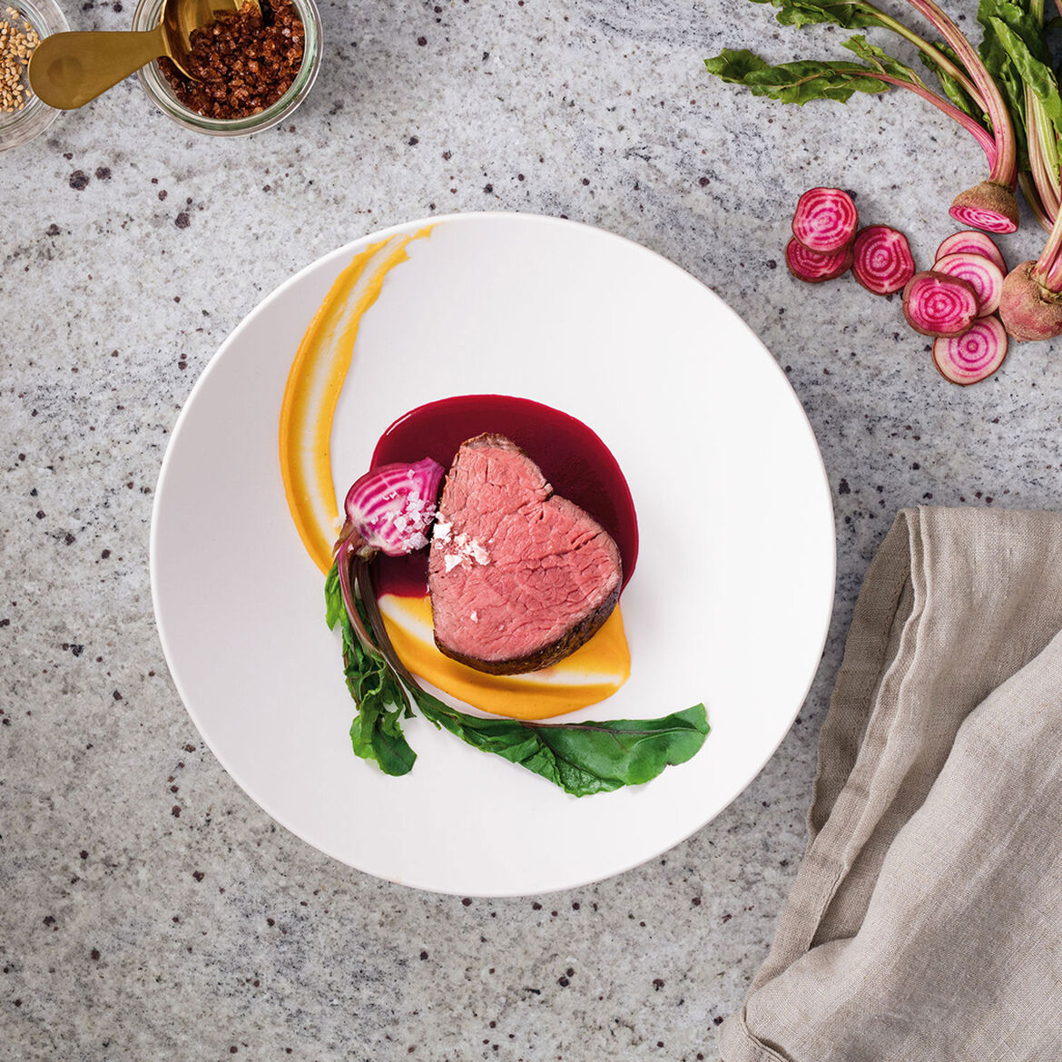 VILLEROY & BOCH Manufacture Rock Bianco Piatto Fondo Set 6 Pezzi 23,5cm Porcellana