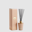 Diffusore a bastoncini EDG Enigma in vetro rosa con decori oro 400 ml