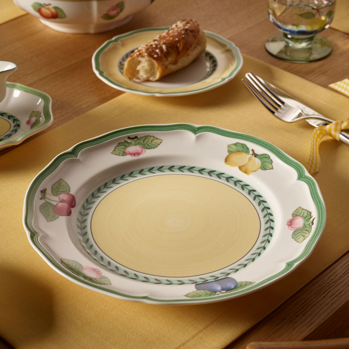 VILLEROY &amp; BOCH French Garden Fleurence Set 6 Pieces Dinner Plate 26cm Porcelain