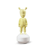 Statuetta The Yellow Guest Lladrò in porcellana gialla 30x11 cm