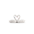 Cake Topper Amore Senza Fine Lladrò in porcellana a forma di cigni 12x25 cm