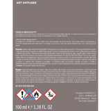 MUHA' Profumatore Diffusore Art Rosa con Ricamo 100ml Cedro e Bergamotto