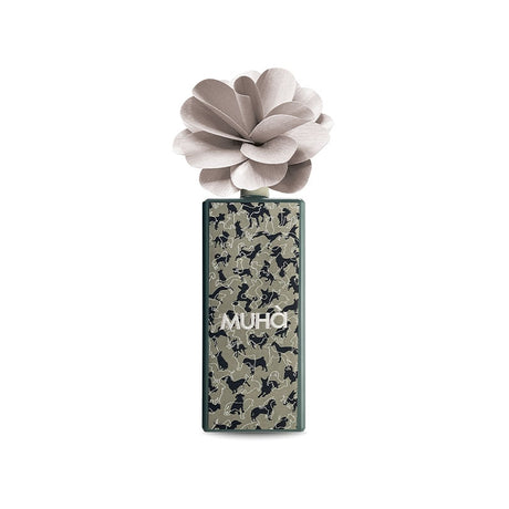 Diffusore a bastoncino Muha in vetro con fiore in legno 750 ml