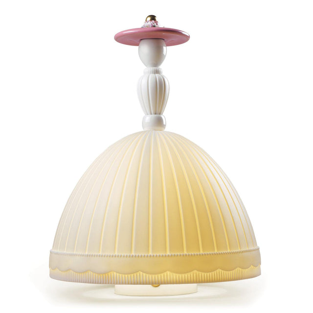 Lampada da tavolo Mademoiselle Elisabeth Lladrò in porcellana 34x26 cm