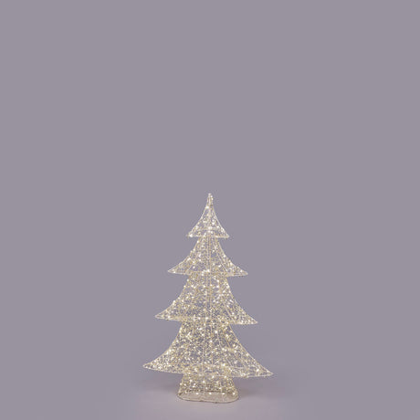 Albero Led Pearls EDG in metallo oro chiaro 80x54 cm con 500 microled